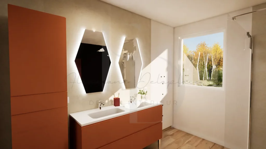 Projet salle de bains aménagement intérieur Reims