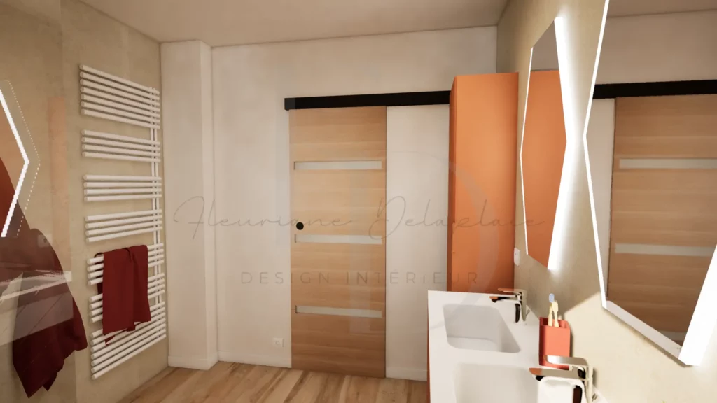 Projet salle de bains aménagement intérieur Reims