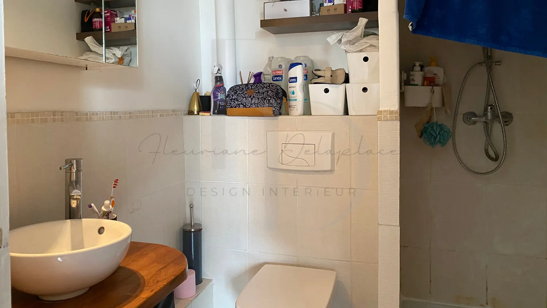 Extension salle de bains avant