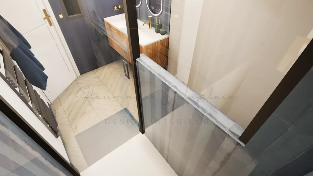 Extension salle de bains après