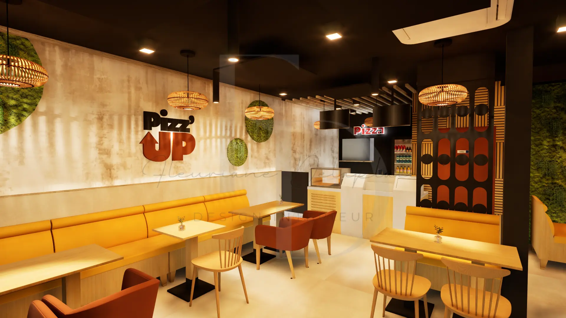 Aménagement restaurant pizzeria